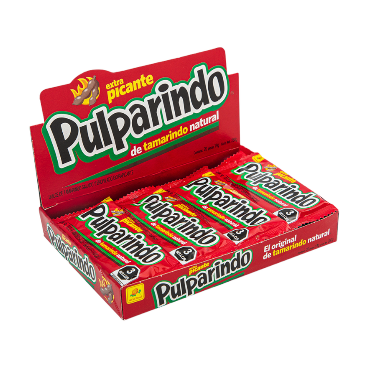 De La Rosa - Pulparindo Extra Picante (20 Ct)