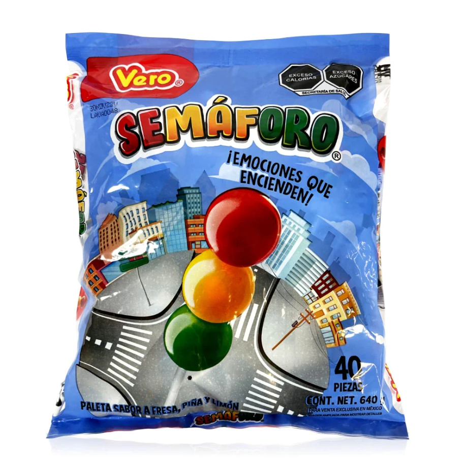 Vero - Paleta Semaforo (40 Ct)